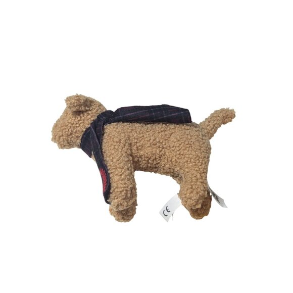 Victorias Secret Pink Holiday 2024 Plush Mini Dog Limited Edition Brown With Pla - Picture 1 of 6